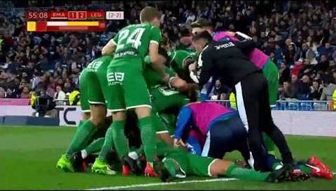 ليجانيس يفجر مفاجآة مدوية بإسقاط ريال مدريد في ملعبه وإقصاءه من الكأس