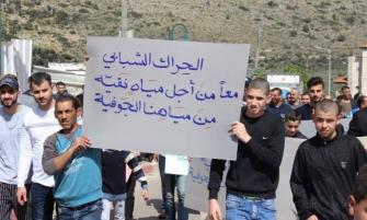 شعب: انهاء الاضراب واستمرار النضال بقضيّة المياه، الشيخ فاعور: سلطة المياه تستهتر بصحة الأهالي