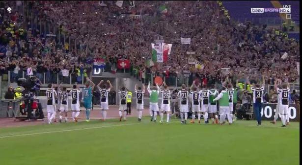 يوفنتوس يتوج بلقب الدوري الإيطالي بتعادله مع روما