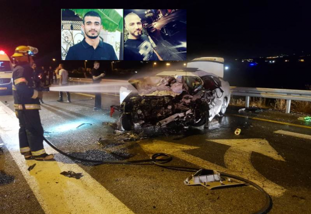 مصرع الشابين صالح قدح من كفرمندا ومحمد خوالد من عرب الخوالد بحادث طرق مروع قرب كفرمندا