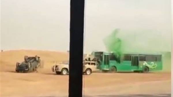 شاهد .. إنقلاب عربة محملة بجنود قوات خاصة سعودية خلال عرض عسكري