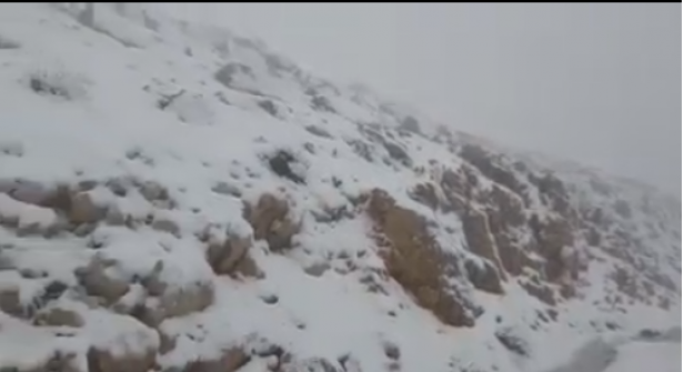 شاهد: جبل الشيخ اليوم بعد عاصفة ثلجية