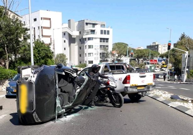 تخليص عالق جرّاء حادث طرق في حيفا