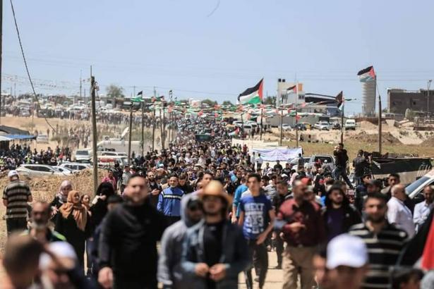 ابو ظريفة للشمس: المسيرات انطلقت لتبقى قضية فلسطين على الأجندة في ظل صفقة القرن