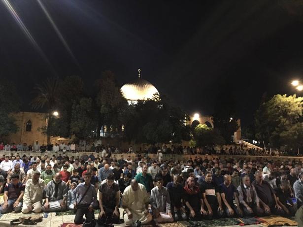 سماحة المفتي محمد حسين يتحدث للشمس عن الأجواء العامة في المسجد الأقصى عشية ليلة القدر والاستعدادات لها