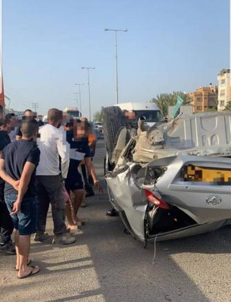 الطيبة: نجى بأعجوبة من حادث مروع