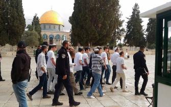 عشرات المستوطنين يقتحمون المسجد الأقصى المبارك