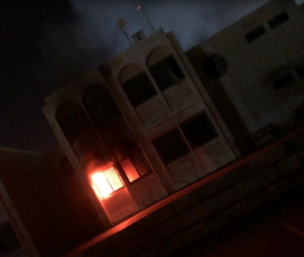 تل السبع: اندلاع حريق في مدرسة الرسالة وأضرار جسيمة