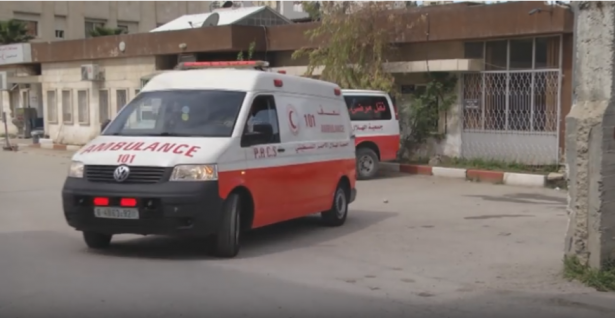 اصابة 13 طفلا جراء انقلاب حافلة في منطقة بيت لحم