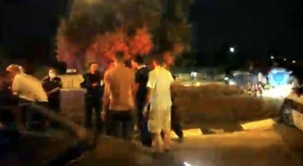 تظاهرة احتجاجية في زخرون يعكوڤ بعد الاعتداء على سائق عربي