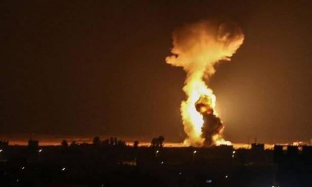 قصف اسرائيلي في جنوب القطاع على مواقع عسكرية لحركة حماس