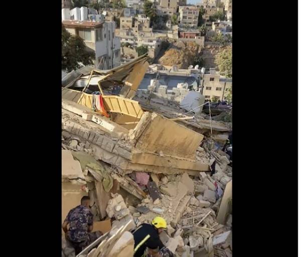 إرتفاع عدد الوفيات جراء إنهيار المبنى في العاصمة الأردنية