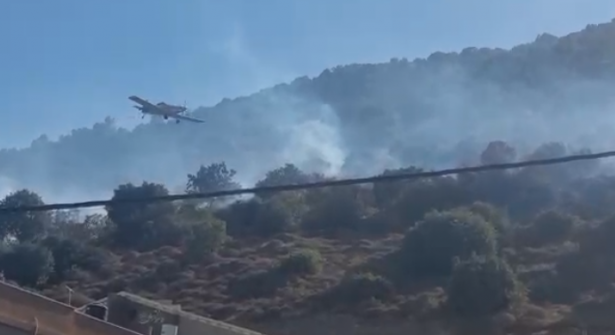 جبل الطور: اندلاع حريق بالقرب من قرية الشبلي