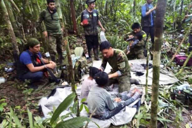 العثور على 4 أطفال أحياء بعد 40 يوما من تحطم طائرة في غابة بكولومبيا