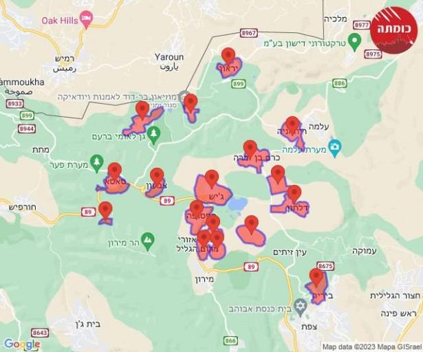 50 صاروخًا خلال الرشقة الأخيرة من لبنان