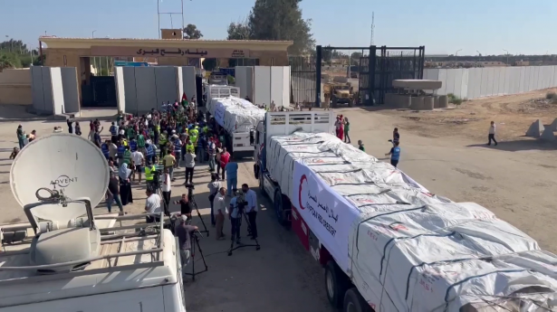 الهلال الأحمر الفلسطيني: دخول 118 شاحنة مساعدات إلى غزة خلال يومين
