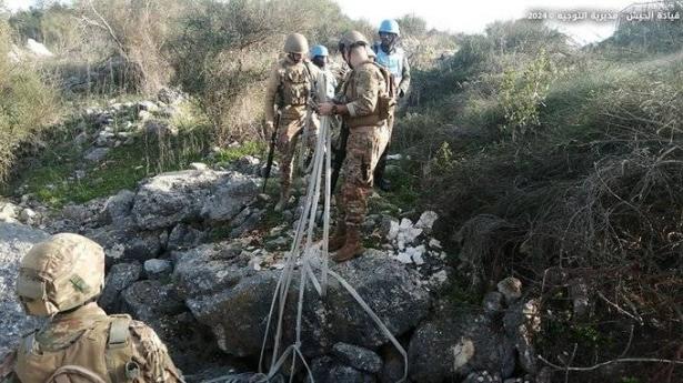الجيش اللبناني يعثر على خراطيم إسرائيلية لضخ مواد حارقة