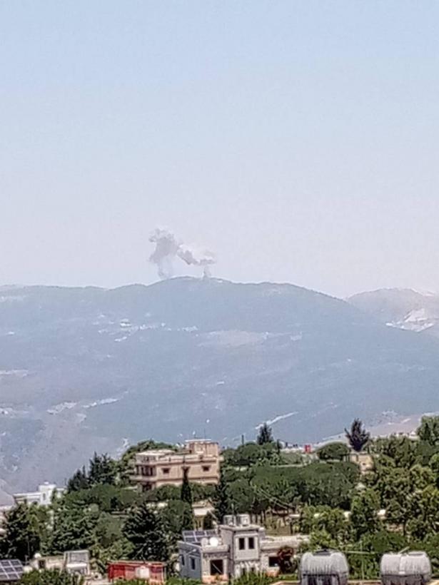 من الانفجارات في الجبهة الشمالية صباح اليوم 