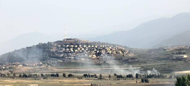 وسائل التواصل - الجيش الإسرائيلي يشعل حريق في لبنان 