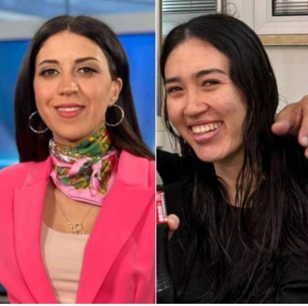 صورة متداولة للمذيعة لمى طاطور والأسيرة نوعاه أرغماني