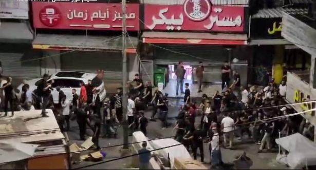 من تشييع الشبان في مخيم نور شمس - تصوير شاشة  