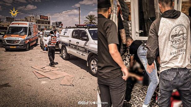 من المكان في رهط - تصوير طواقم الإنقاذ
