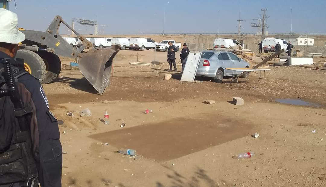 من مكان الهدم - تصوير شهود عيان  