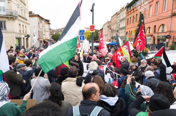 (shutterstock)- france Demonstration for peace in Gaza.