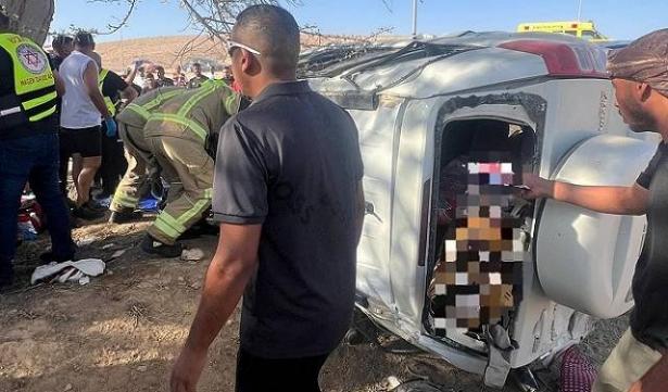 من مكان الحادث -  تصوير طواقم الإنقاذ 
