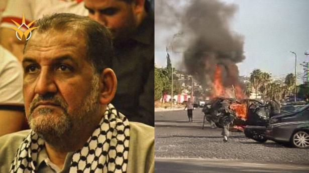 المركبة التي كان يتواجد بها الضحية سامر الحاج - وسائل التواصل