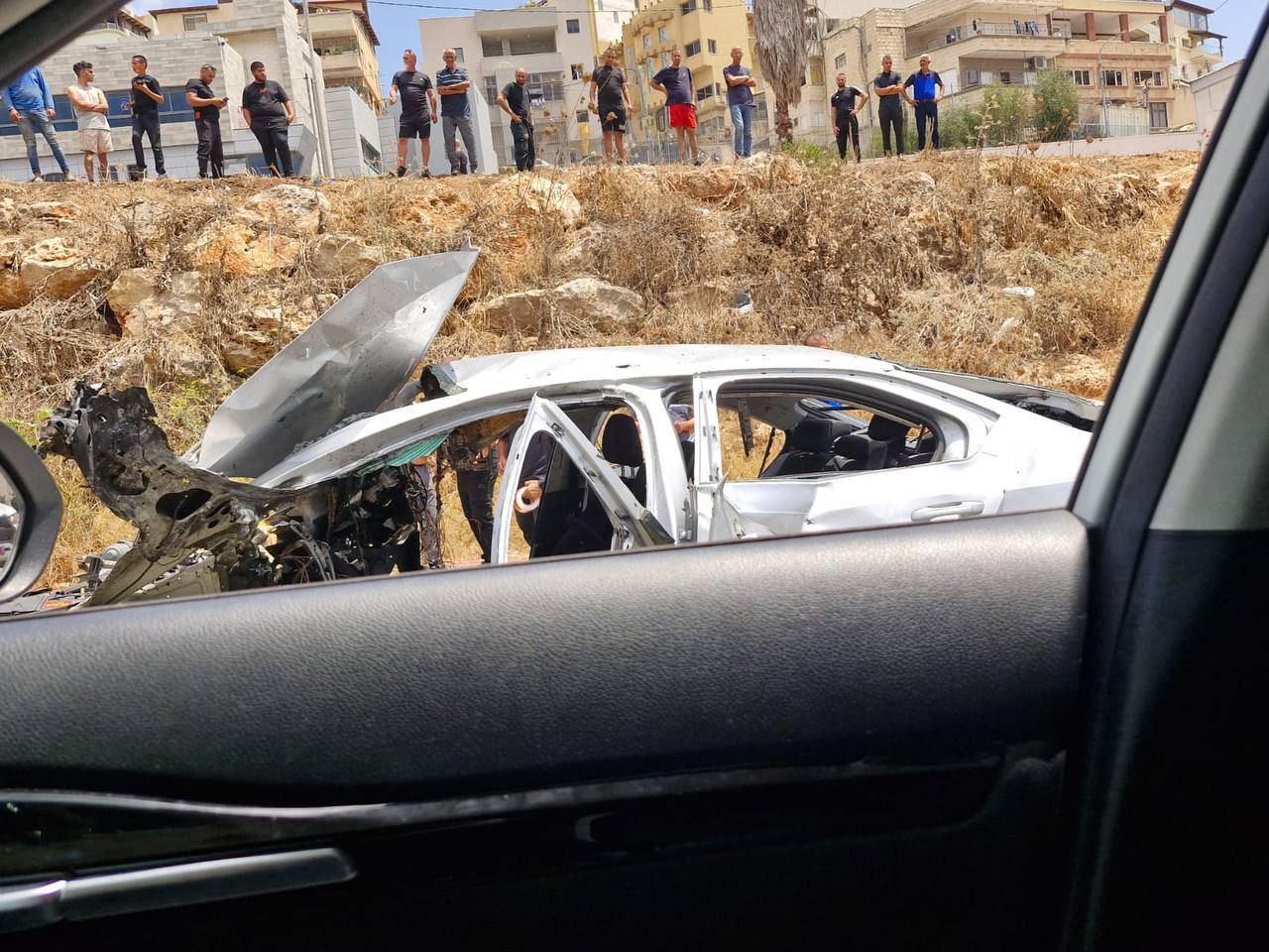 من الانفجار في الفاخورة - تصوير شهود عيان  