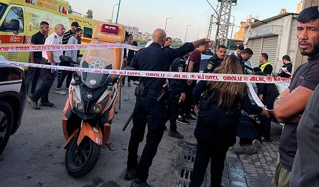 من مكان الجريمة في رهط 
