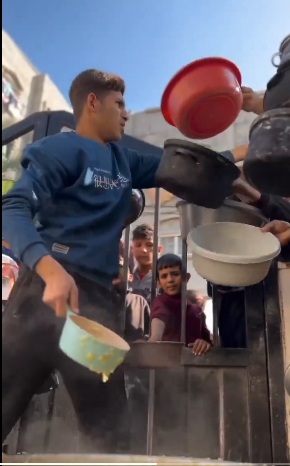 الجوع في غزة-مقطع فيديو مصور 