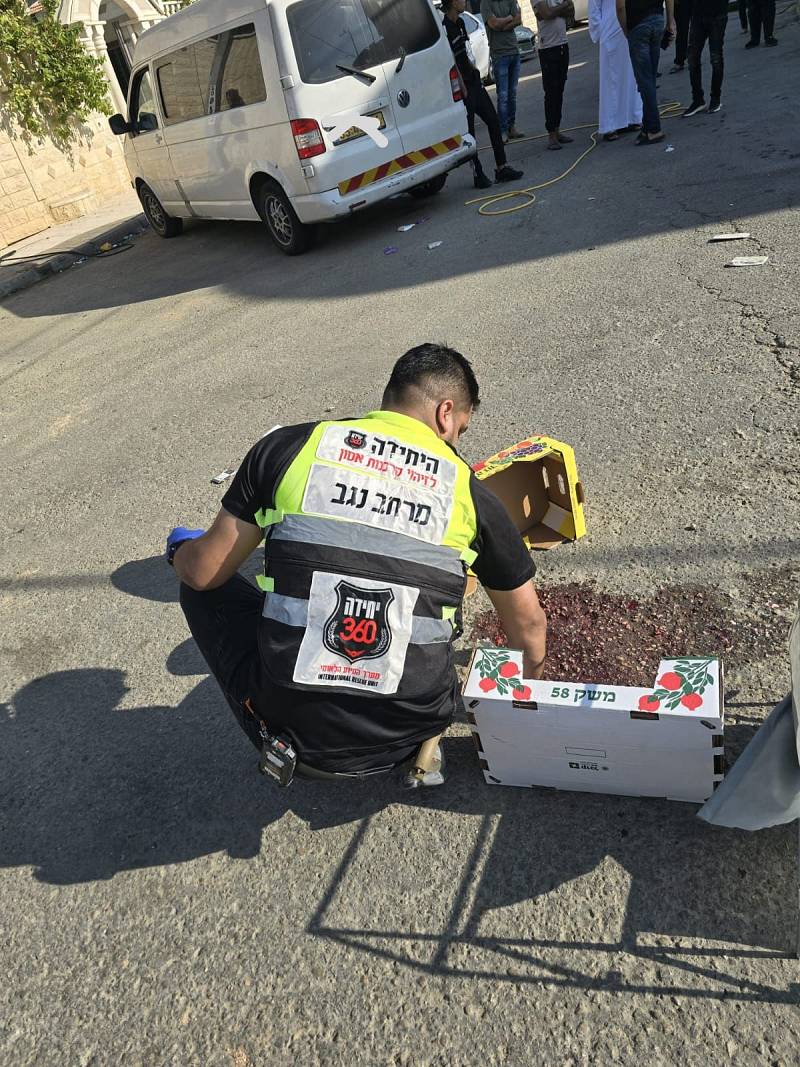 من مكان الحادث - تصوير طاقم زاكا