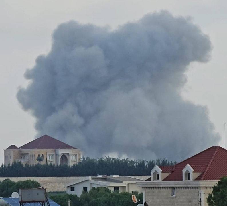 غارة إسرائيلية على لبنان - وسائل التواصل