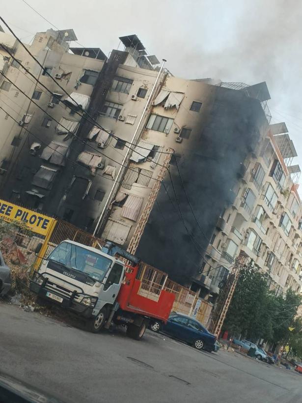 غارات إسرائيلية على الضاحية الجنوبية لبيروت - شهود عيان