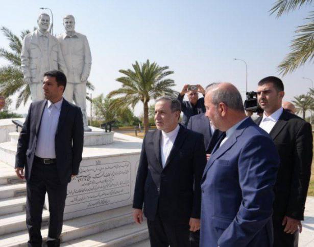 وزير الخارجية الإيراني من بغداد-مواقع تواصل 