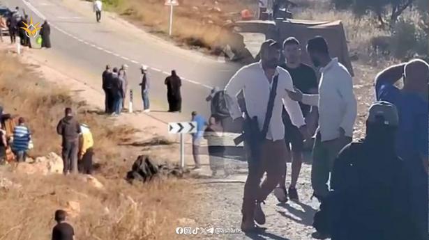 لقطة شاشة من فيديو اعتداءات المستوطنين - شهود عيان