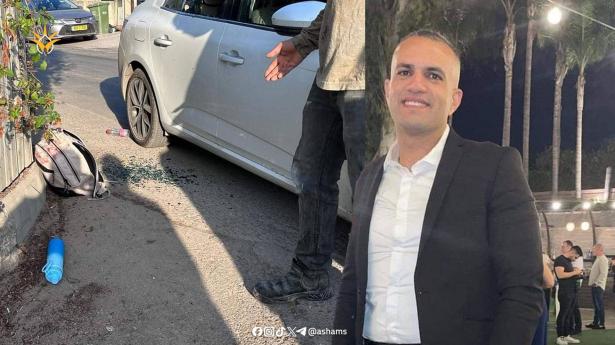 الضحية علاء أبوي عطا - وسائل التواصل ، وصورة من مكان الجريمة - شهود عيان