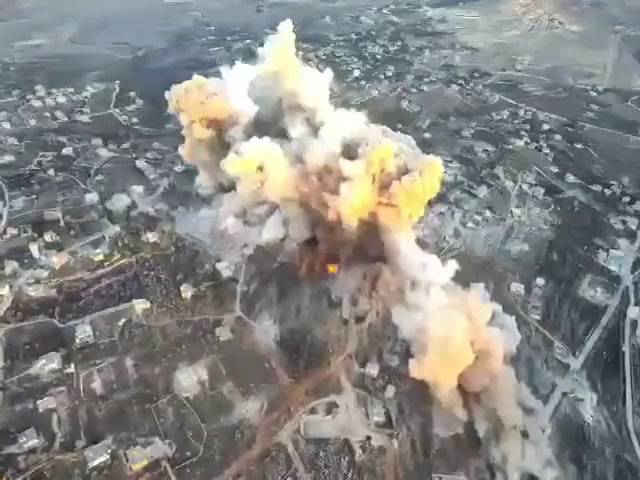 لقطة شاشة من فيديو التفجير - وسائل التواصل
