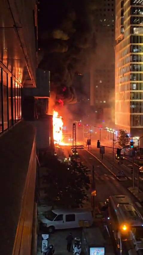 لقطة شاشة من فيديو متداول في تل ابيب - شهود عيان