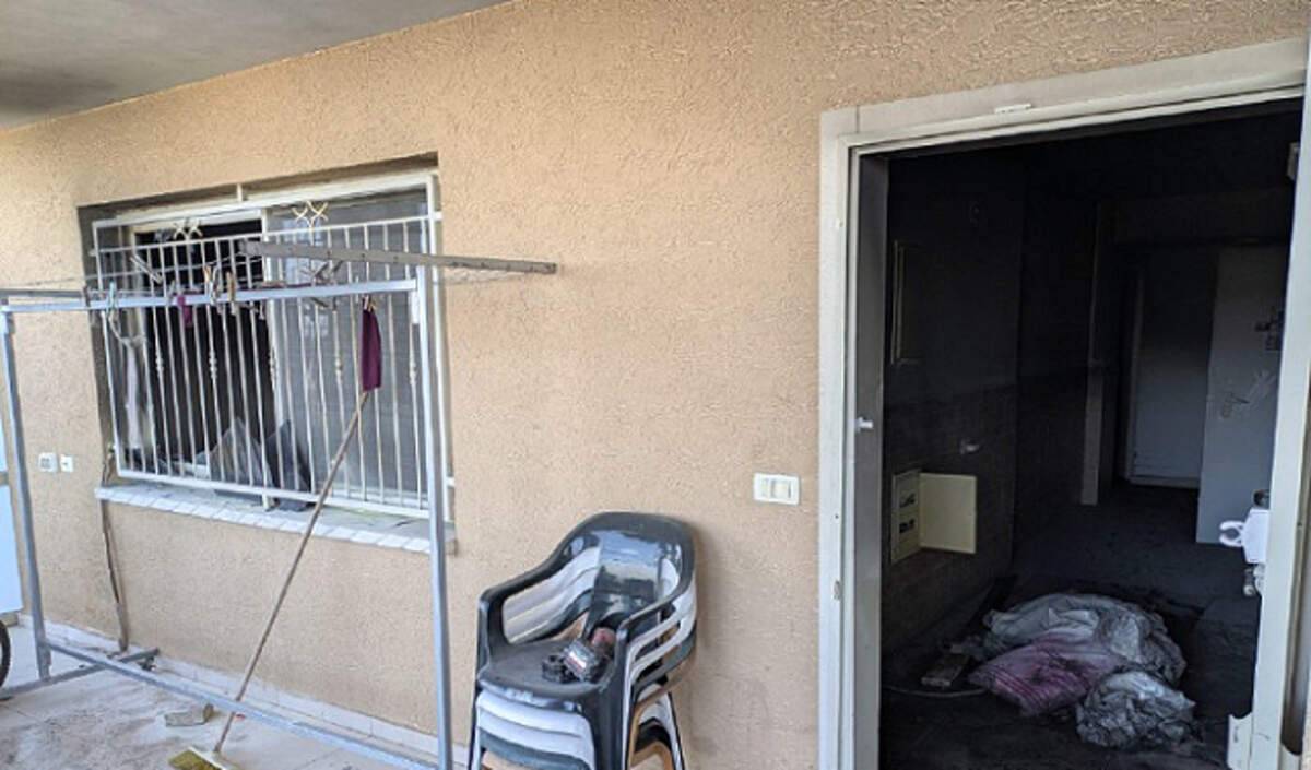 من مكان الحريق بالفريديس- تصوير 