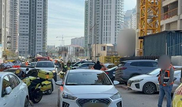 من مكان الحادث - تصوير نجمة داود الحمراء