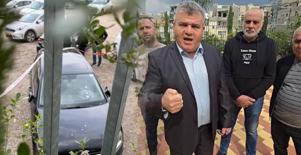 مجهولون يطلقون النار بسيارة بمدرسة في شفاعمرو..ورئيس البلدية 