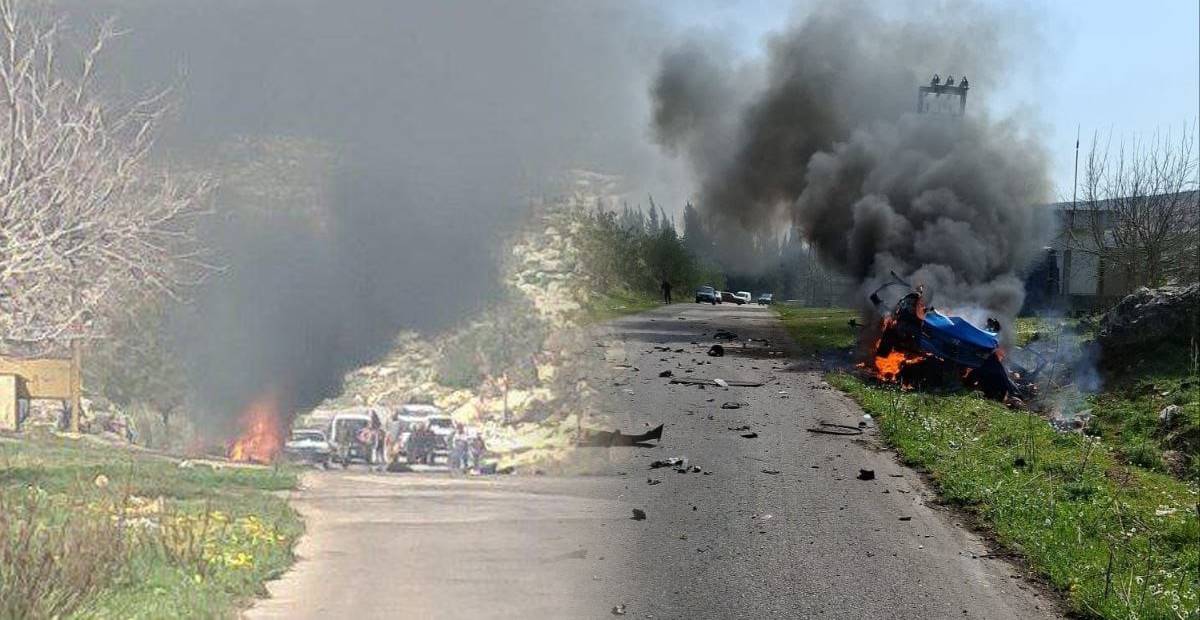 ارتقاء شخص بقصف إسرائيليّ استهدف مركبة بوادي الزهراني جنوبيّ لبنان