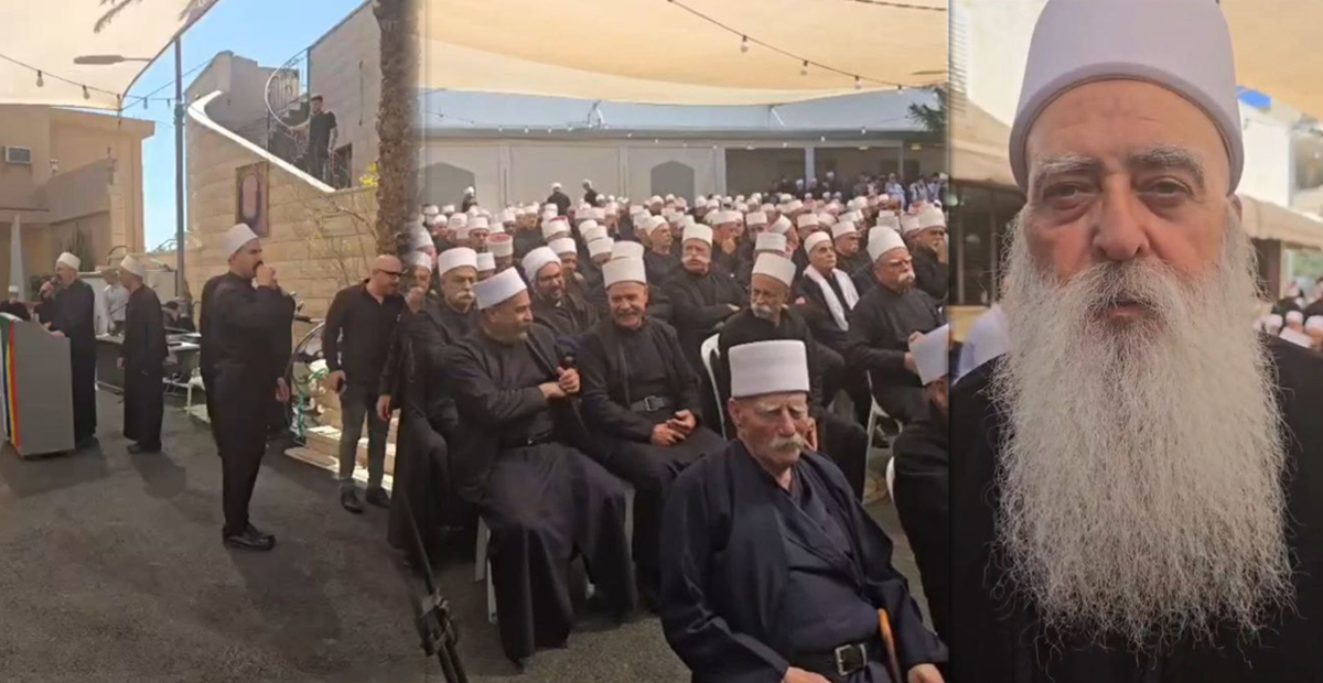 من مراسم الاستقبال 