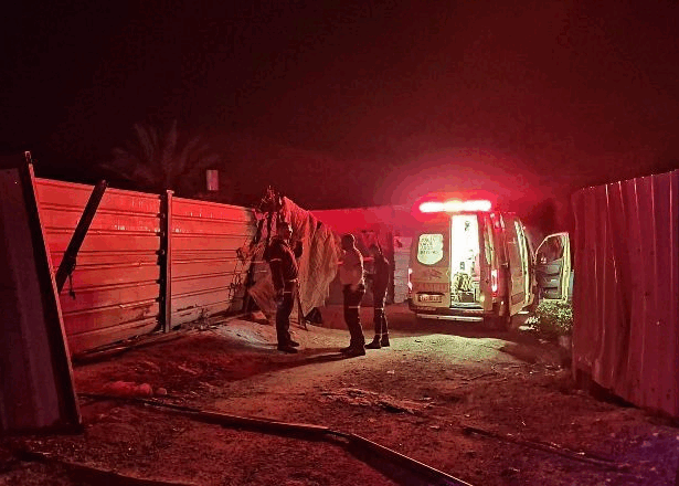 من مكان الحدث - تصوير نجمة داوود الحمراء