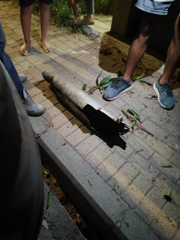 شظايا صاروخية جنوب اسدود