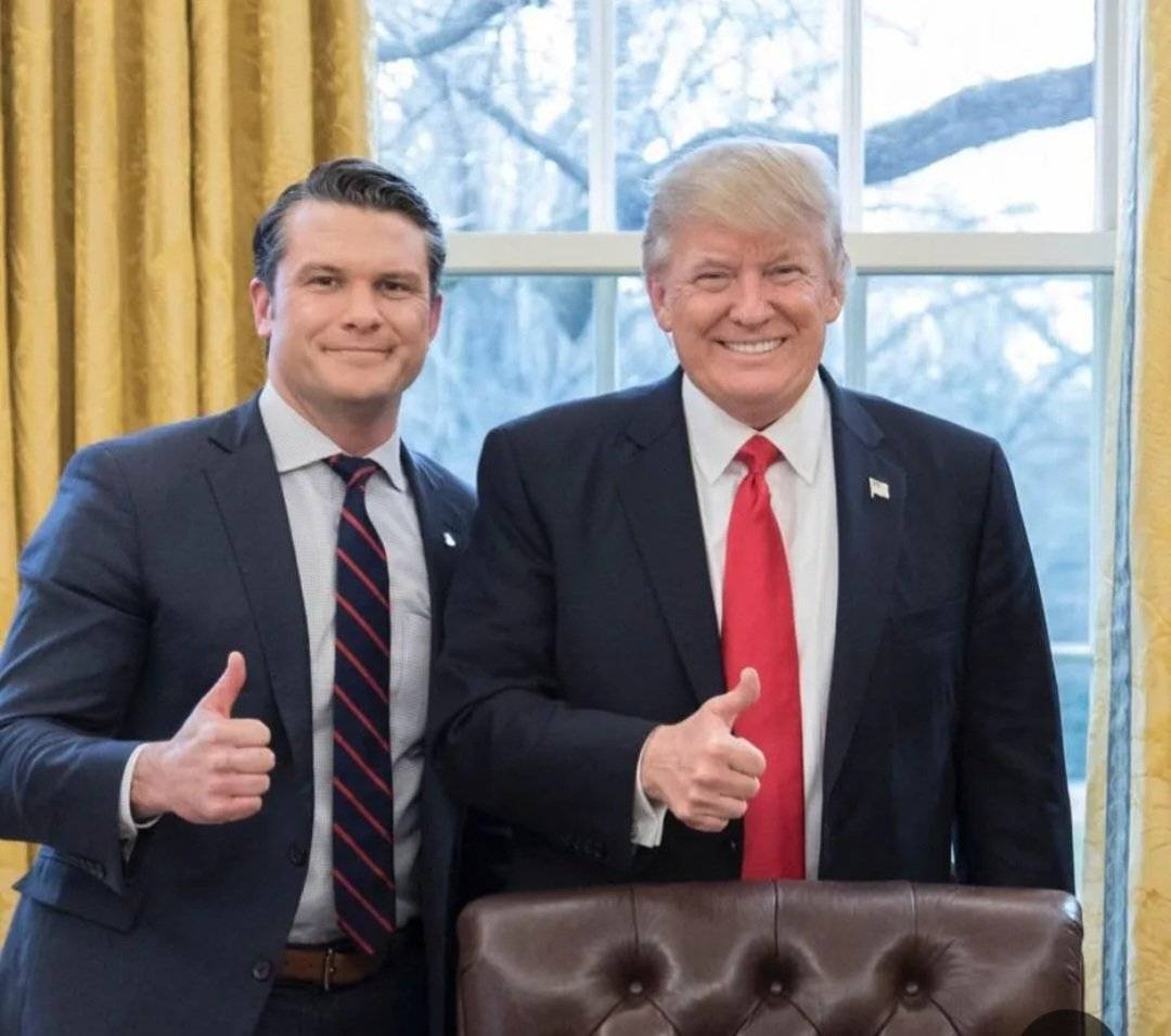 ترامب مع بيت هيغسيث - وسائل تواصل