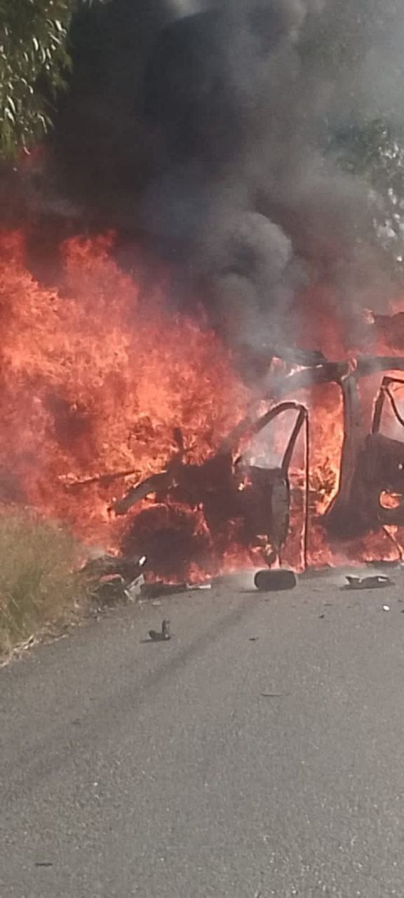 صورة من الهجوم 
